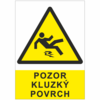 Pozor kluzký povrch  1302 A5 fólie