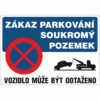 Zákaz parkování-soukromý pozemek  PAR20