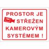 Prostor je střežen kamerovým systémem  4202TCA A4 plast