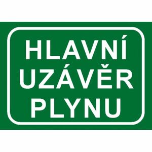 Hlavní uzávěr plynu  A4 plast