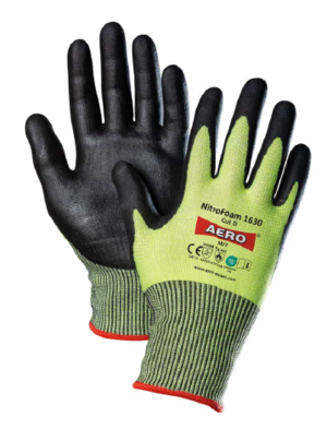 Rukavice povrstvené AERO NITROFOAM 1630 CUT D nitril