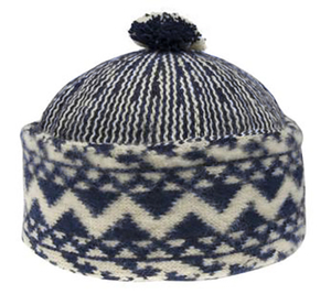 Čepice Zmijovka TRITON tmavě modrá/smetanová