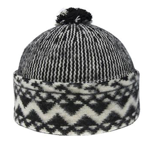 Čepice Zmijovka TRITON černá/smetanová