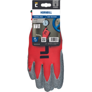 Rukavice povrstvené  HORNBILL blistr