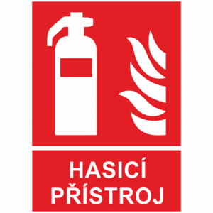 Hasicí přístroj  A6 samolepka