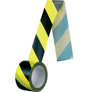 Samolepící páska CXS  žlutočerná 66mx6cm pravá