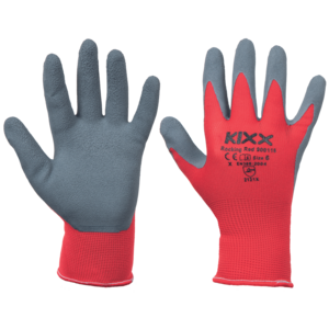 Rukavice povrstvené KIXX ROCKING RED latex