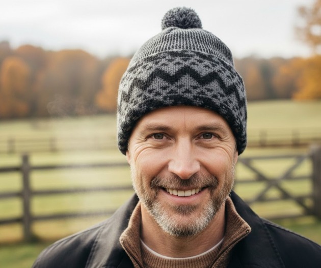 Čepice Zmijovka TRITON šedá/černá