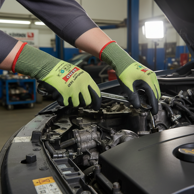 Rukavice povrstvené AERO NITROFOAM 1630 CUT D nitril