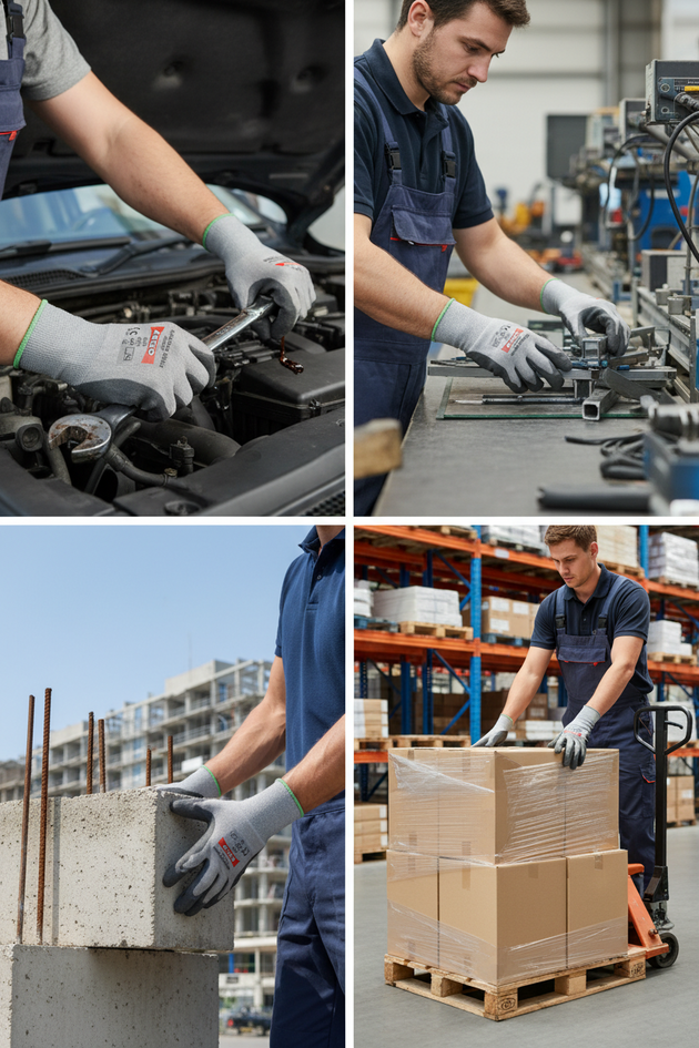 Rukavice povrstvené AERO NitroCom 1684 nitril