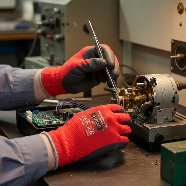 Rukavice povrstvené AERO NITROSKIN 1925 RIB OPTIMAL nitril