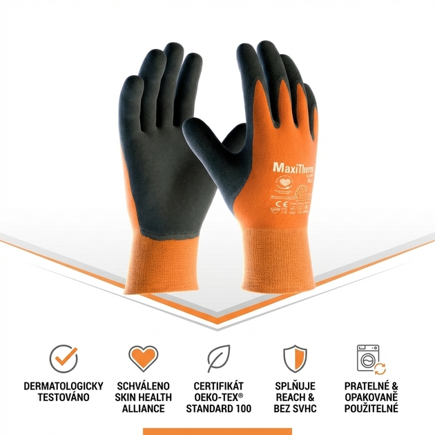 Rukavice teploodolné zimní ATG MAXITHERM 30-201 nitril