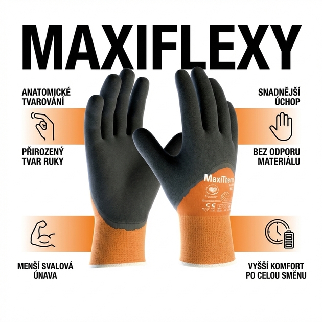 Rukavice teploodolné zimní ATG MAXITHERM 30-202 nitril