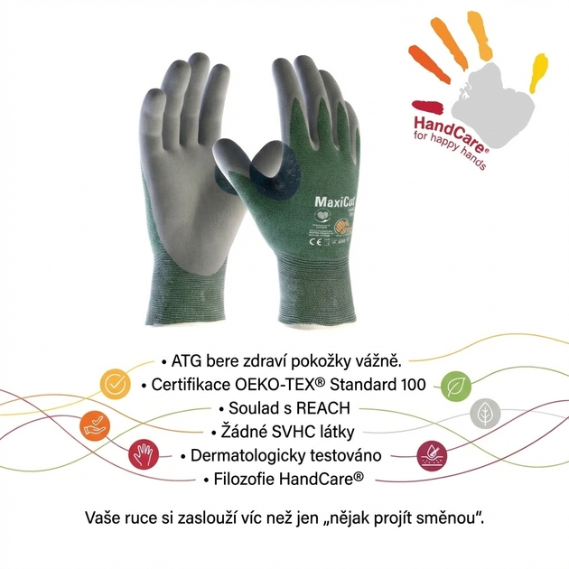 Rukavice protipořezové ATG MAXICUT 34-450 nitril