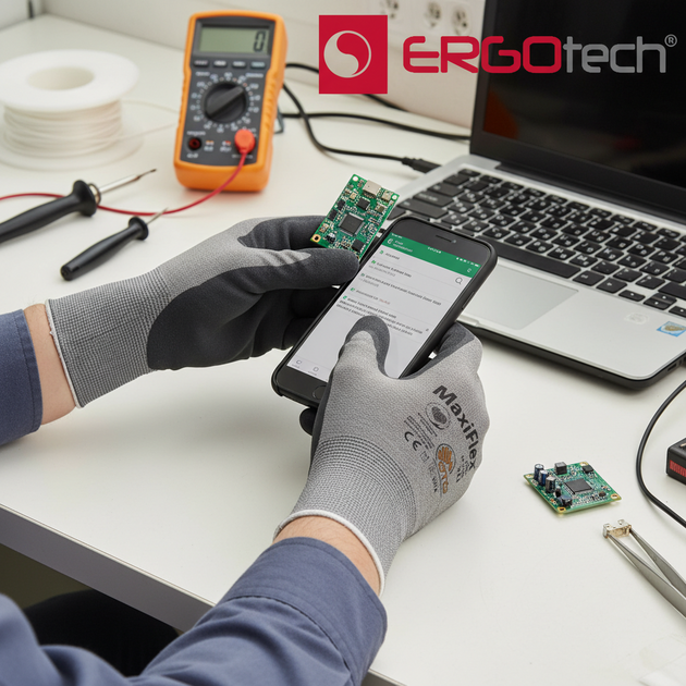 Rukavice povrstvené ATG MAXIFLEX ELITE 34-774 B ESD