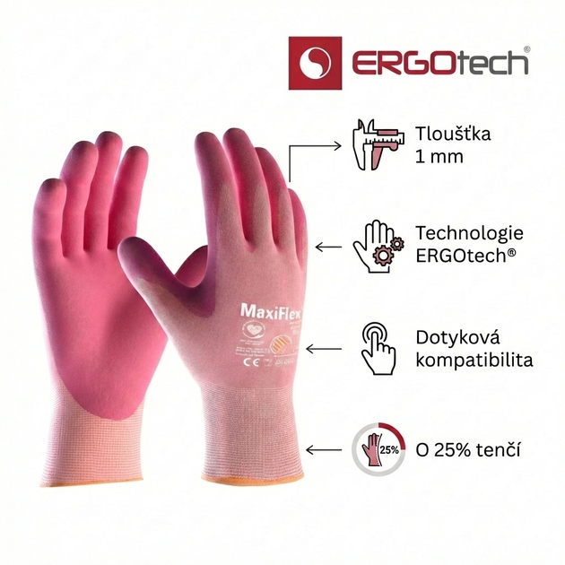 Rukavice povrstvené ATG MAXIFLEX ACTIVE 34-814 nitril blistr