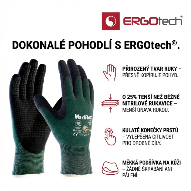 Rukavice protipořezové ATG MAXIFLEX CUT 34-8443 nitril
