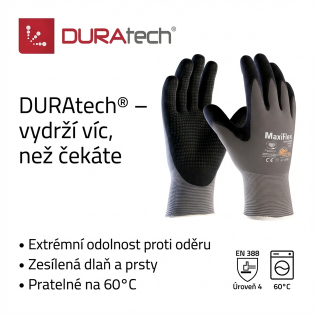 Rukavice povrstvené ATG MAXIFLEX ENDURANCE 34-844 nitril