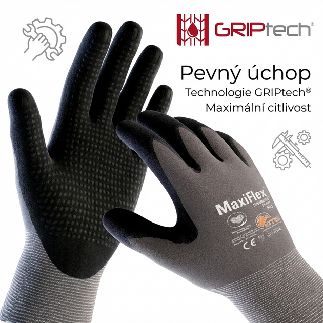 Rukavice povrstvené ATG MAXIFLEX ENDURANCE 34-844 nitril