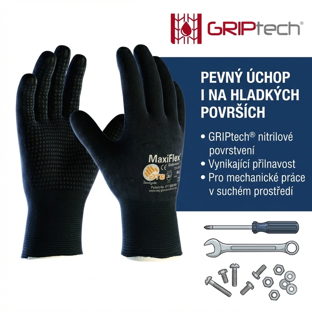Rukavice povrstvené ATG MAXIFLEX ENDURANCE 34-847 nitril