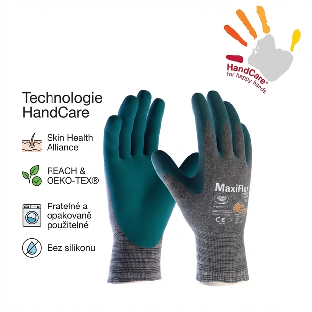 Rukavice povrstvené ATG MAXIFLEX COMFORT 34-924 nitril