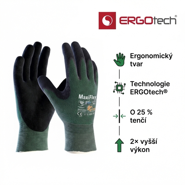 Rukavice protipořezové ATG MAXIFLEX CUT AD-APT 42-8743 nitril