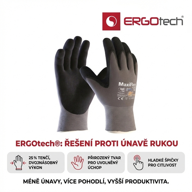 Rukavice povrstvené ATG MAXIFLEX ULTIMATE 42-874 AD-APT nitril