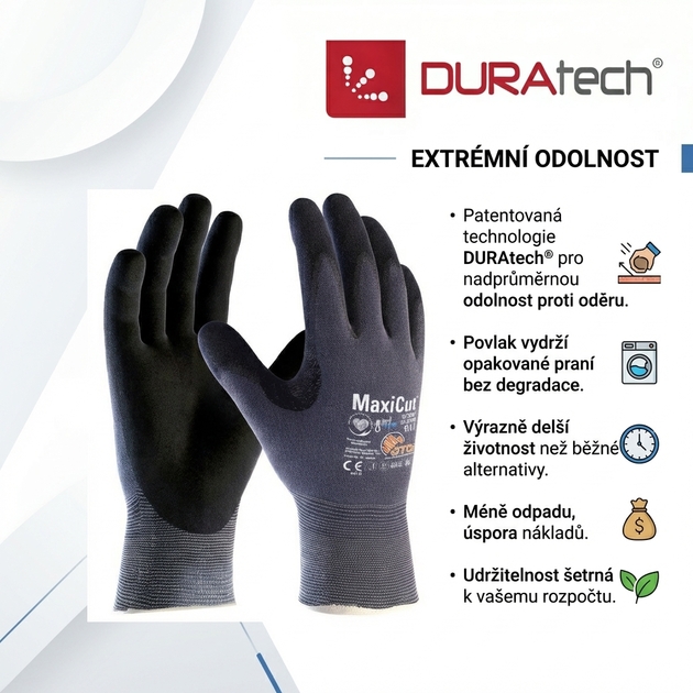 Rukavice protipořezové ATG MAXICUT ULTRA AD-APT 52-3745 nitril