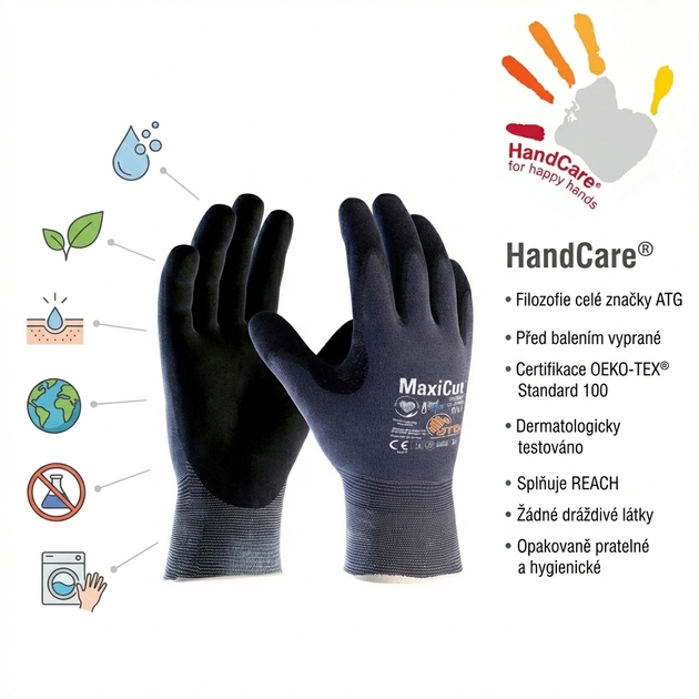Rukavice protipořezové ATG MAXICUT ULTRA AD-APT 52-3745 nitril