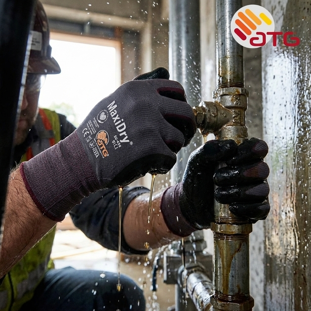 Rukavice povrstvené ATG MAXIDRY 56-424 nitril