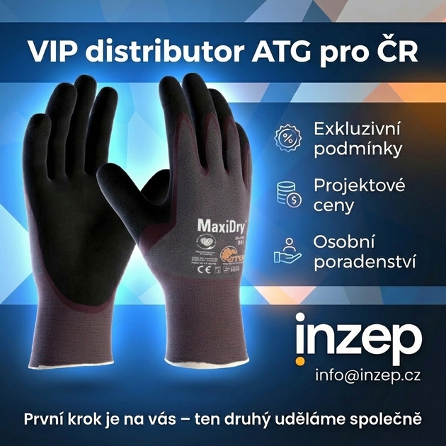 Rukavice povrstvené ATG MAXIDRY 56-424 nitril