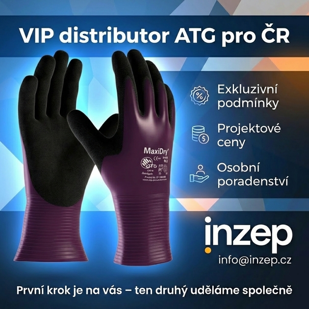 Rukavice povrstvené ATG MAXIDRY 56-426 nitril