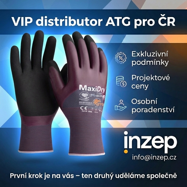 Rukavice povrstvené ATG MAXIDRY ELITE 64-225 nitril