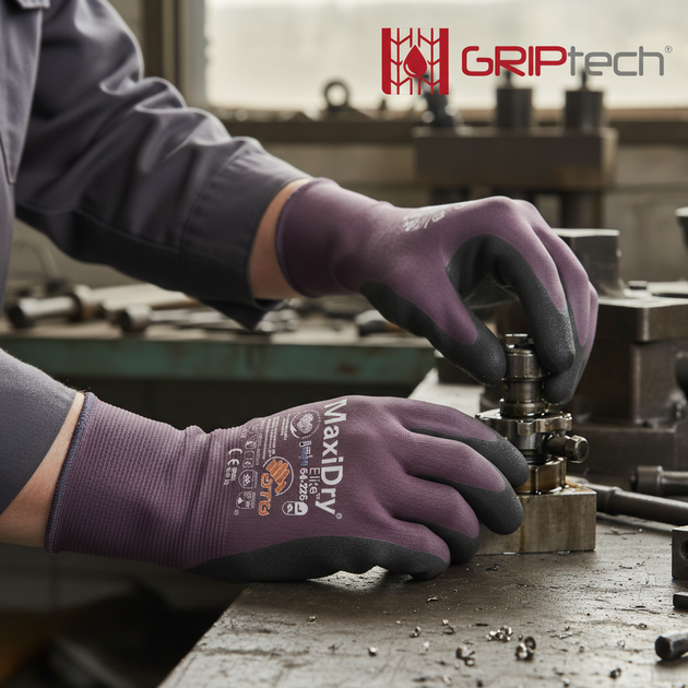 Rukavice povrstvené ATG MAXIDRY ELITE 64-226 nitril