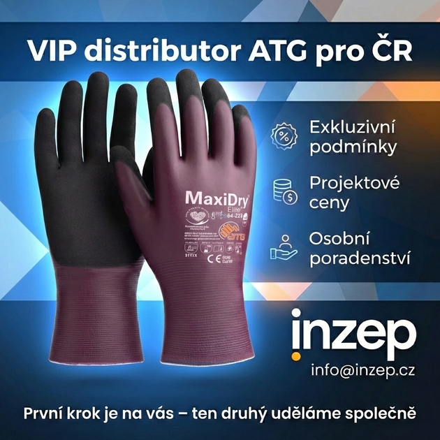 Rukavice povrstvené ATG MAXIDRY ELITE 64-226 nitril