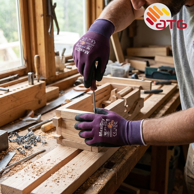 Rukavice povrstvené ATG MAXIDRY ELITE 64-227 nitril