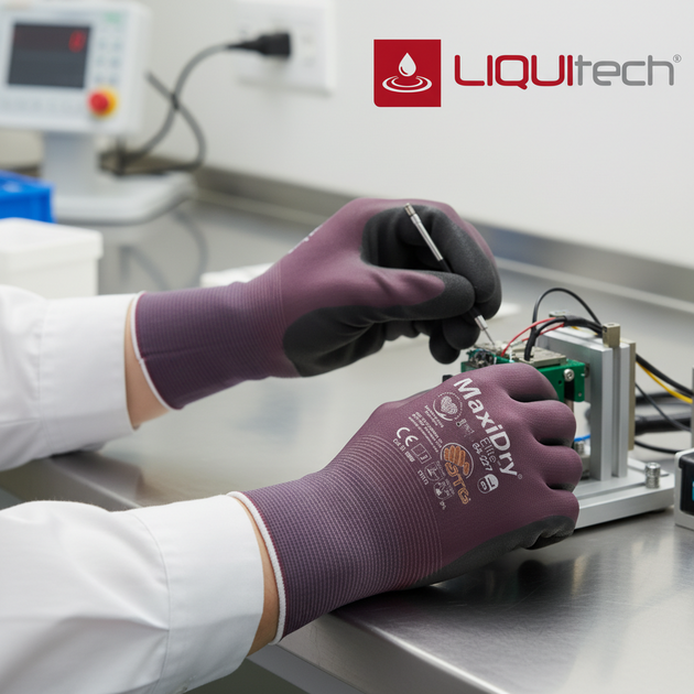 Rukavice povrstvené ATG MAXIDRY ELITE 64-227 nitril