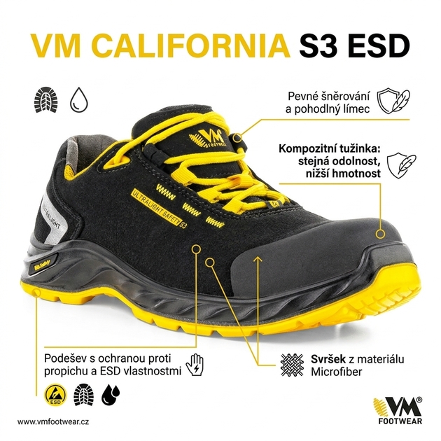 Obuv VM CALIFORNIA S3 ESD