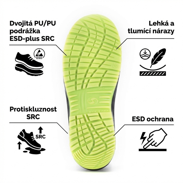 Obuv Sixton CUBAN S1P SRC ESD