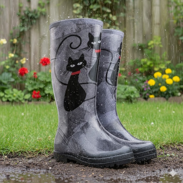 Holínky DEMAR HAWAI LADY 0077ED kočka