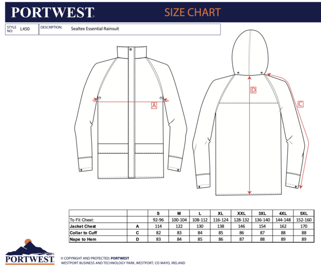 Oblek nepromokavý Portwest SEALTEX stretch L450
