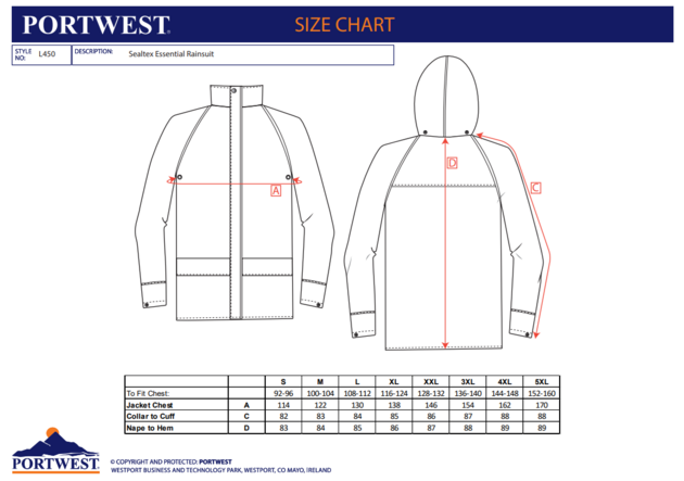 Oblek nepromokavý Portwest SEALTEX stretch L450