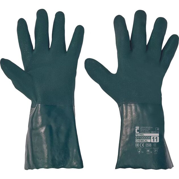 Rukavice gumové  PETREL PVC