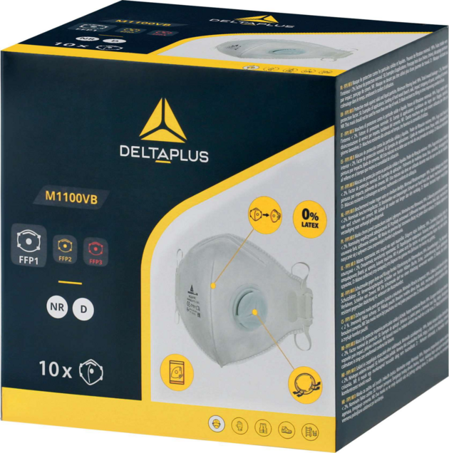 Respirátor DeltaPlus M1100VB FFP1 skládaný s ventilkem