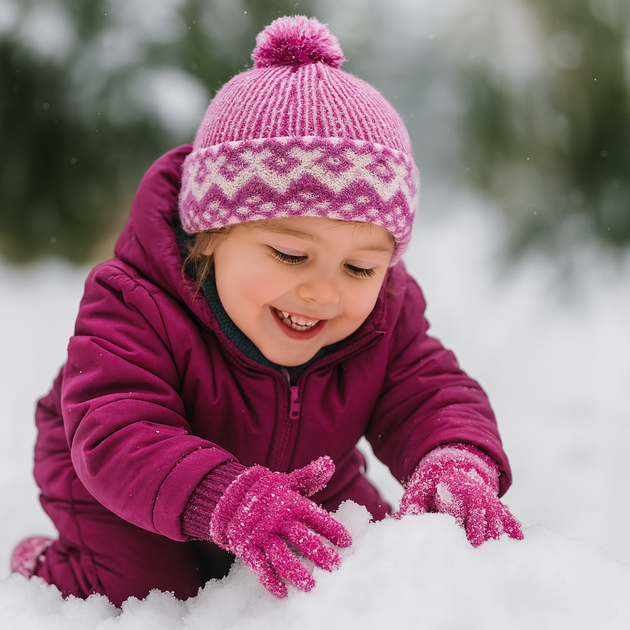 Čepice dětská Zmijovka TRITON růžová/smetanová