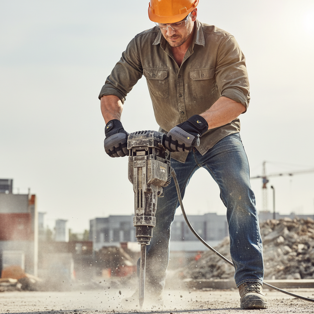 Rukavice kombinované antivibrační FH NIGRA