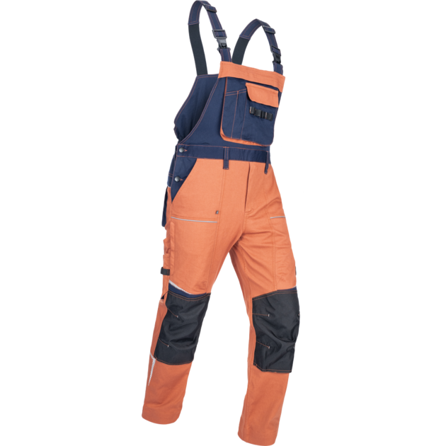 Kalhoty pracovní s laclem  STIRLING STRETCH pánské