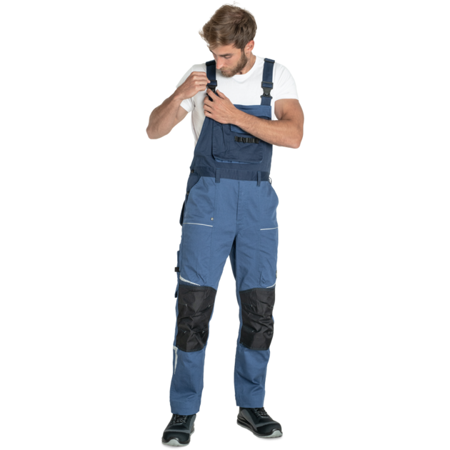 Kalhoty pracovní s laclem  STIRLING STRETCH pánské