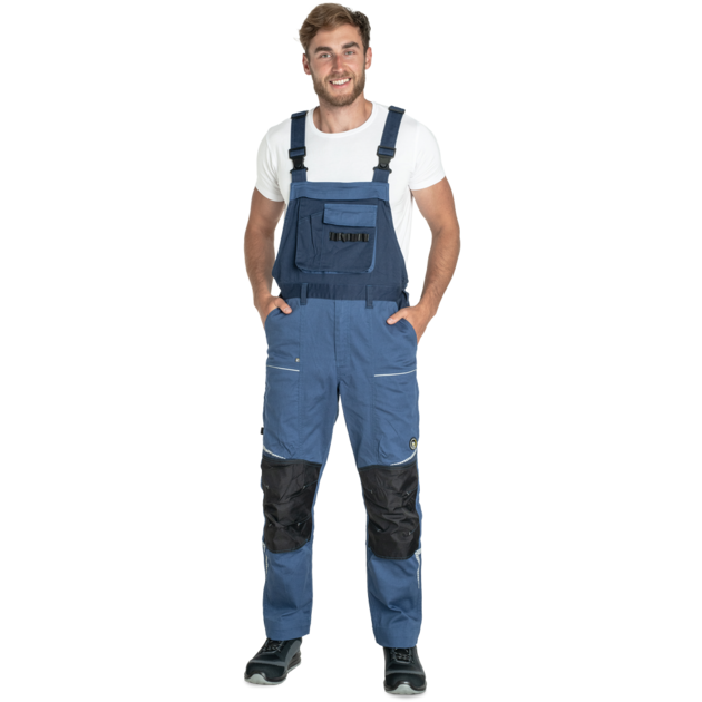 Kalhoty pracovní s laclem  STIRLING STRETCH pánské