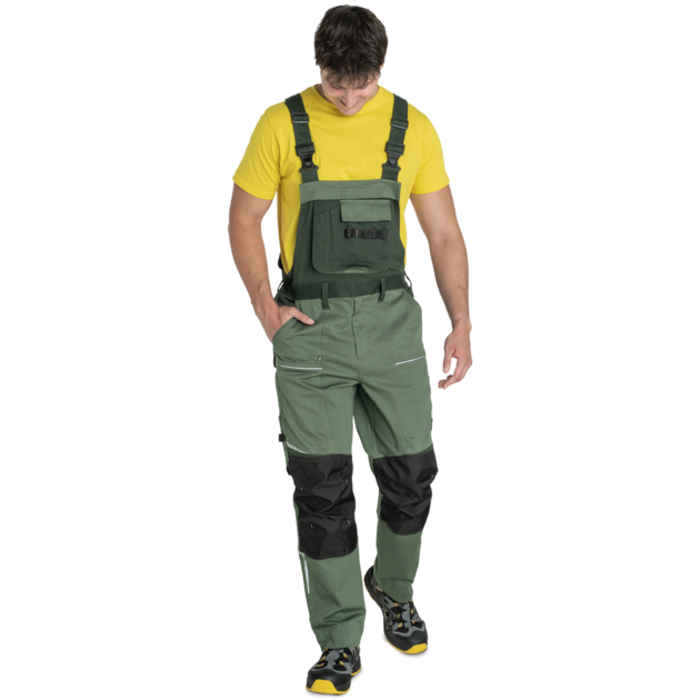 Kalhoty pracovní s laclem  STIRLING STRETCH pánské